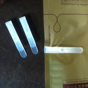 China Different Models Plastic Bag Clips For Face Mask Bag Packaging , 8.9*0.7mm Size on sale