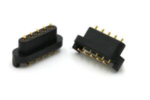 China Male And Female Pogo Pin Connector 2.5mm Pitch Spring Loaded Pin Connector Right Angle factory