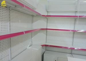 China Wall Side Grocery Display Racks With Corner Shelf Cabinets 30kg/ Layer Load factory