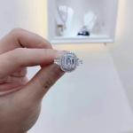 OEM Wedding 925 Sterling Silver Rings For Girl 8mm