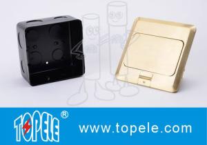 China OEM Square Panel Copper / GFCI Receptacles Round Aluminum Aloy POP-up Type Floor Socket factory