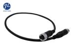 Waterproof Electrical 2 Pin Connector M12 Sensor Cable For Vehicle Rear View