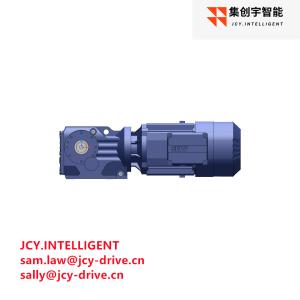 China Helical Bevel Drive Gear Motor Brake 230v 2.2KW M5A 12.19 35mm Shaft factory