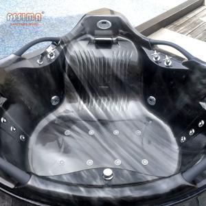 China Hydrotherapy Spa Massage Bathtub Hot Tub 2 Person Air Bubble Jet 1.56m factory