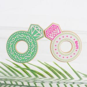 China Cartoon Diamond Silicone Baby Teether , Non Toxic Silicone Teething Rings factory