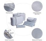 Suitcase Organiser Bags , Suitcase Packing Cells Dress Shirt Nylon Material