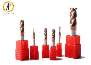 China TiAlSiN Coated Carbide End Mill HRC50 For Hardened Steel Processing factory