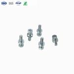 Factory Customized Carbon Steel Phillips Hexagon Slotted Screws With Flat