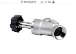 SS316L 2" Plastic Handle Angle Seat Valve , Steam Angle Valve With Clamp