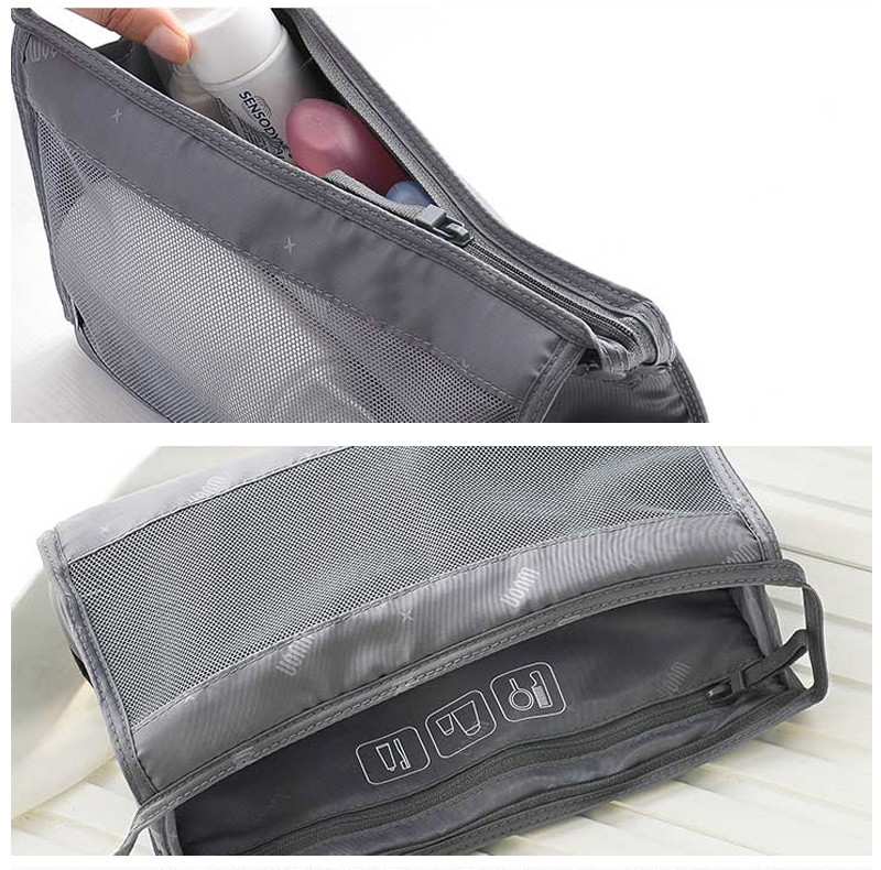 Wholesale See Through Blank Waterproof Mesh Transparen Cosmetic Bag