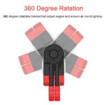 20W 200mm Portable LED Work Light Stand 4AA Battery COB