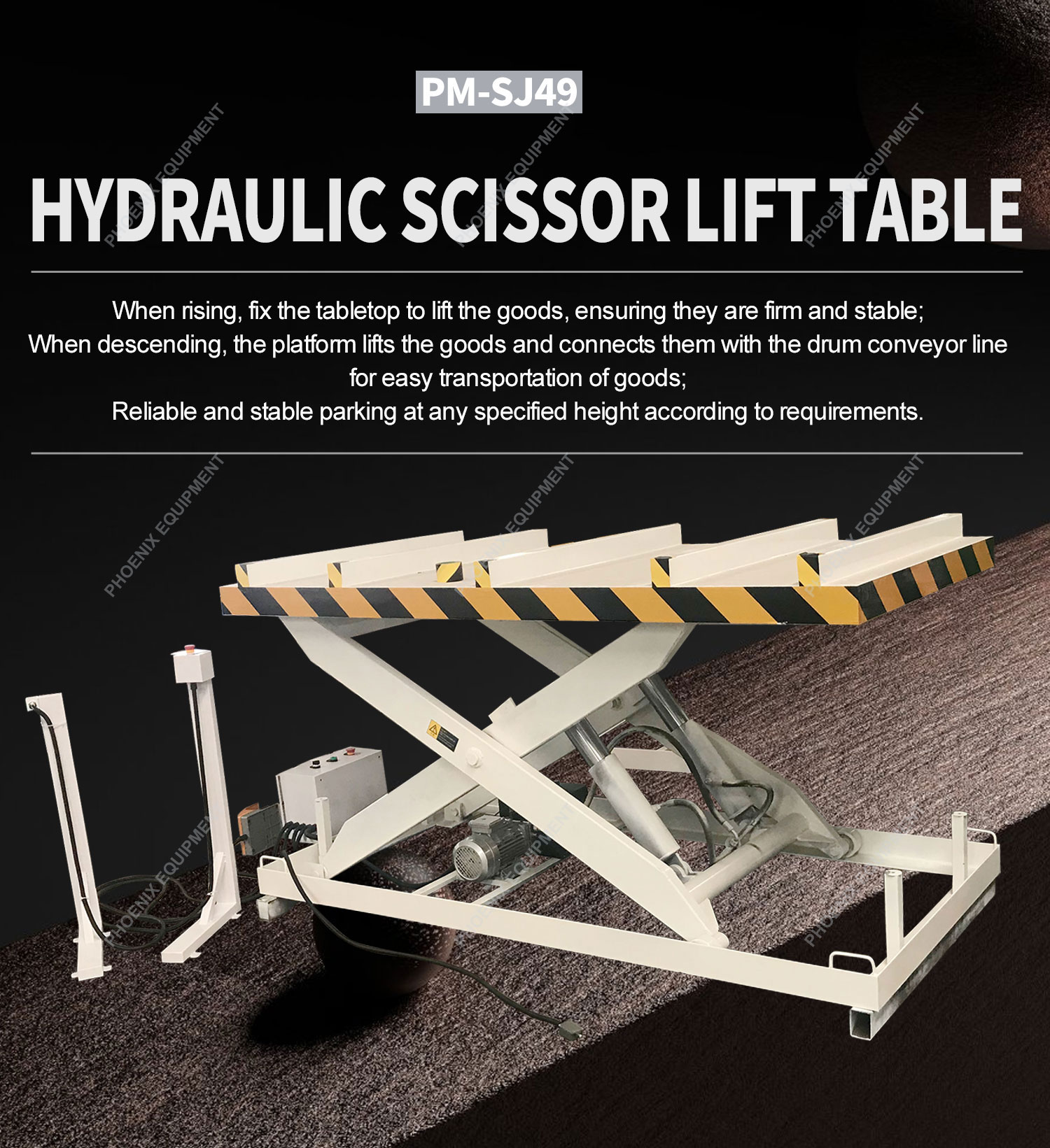 Manufacturing Plant Woodworking Machinery 3000kg Hydraulic Scissor Lifting Table for Furniture Production Line