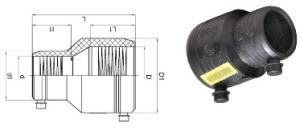 China Reducer DN90-DN160 SDR11 Pe Electrofusion Fittings factory