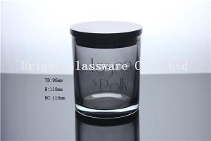 China Custom Press Glass Candle Holder with lid factory