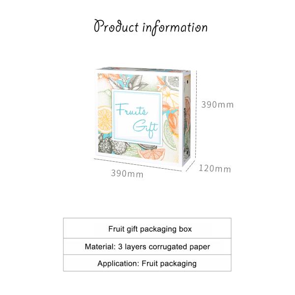 Triple Layers Big Size Corrugated Takeway Food Box Fruit Packing Box Free Sample