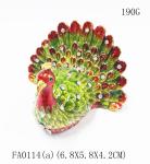 Beautiful peacock jewelry gift boxes alloys pewter peacock mini jewelry box