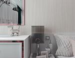 Simple Grey Stripes Modern Removable Wallpaper for Home , Embossed Wall