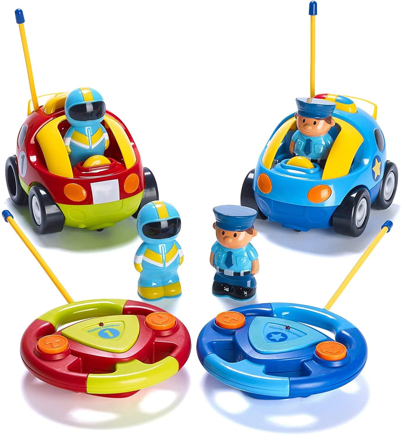 Cartoon Remote Control Police Car and Race Car Toys for Kids 18 Months Other Features