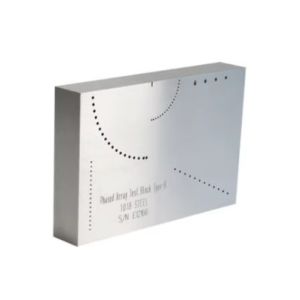Precision NDT Ultrasonic Calibration Block ASTM E2491 Standard Phased Array Type