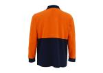 Breathable High Visibility Long Sleeve Polo Shirts , Safety Polo Shirt