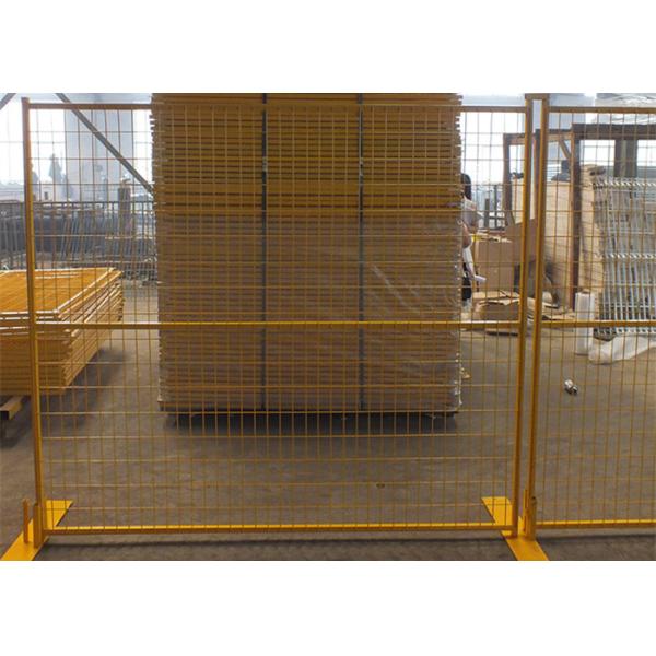 Multi Color Temporary Metal Security Fencing Panels Protect Private Assets