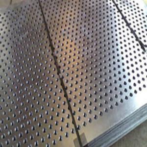 China 0.8mm GI Perforated Sheet Hot Dipped Mesh Round / Square / Diamond Hole Shape factory