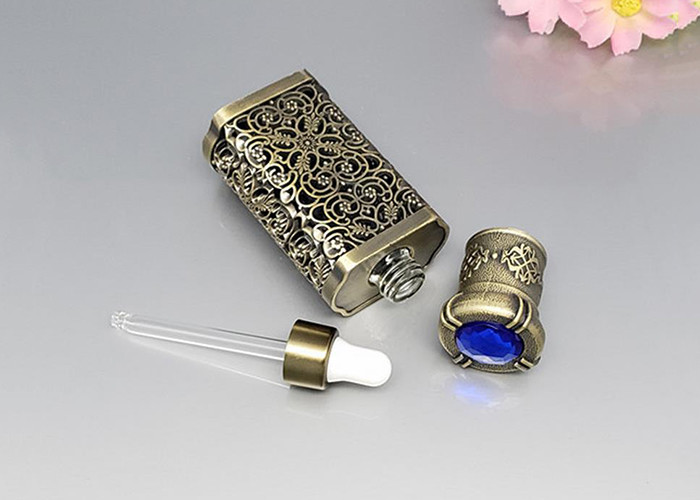 10ml Capacity Fancy Empty Cosmetic Glass Bottles With Dropper Cap For Essential Oil