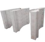 Little CaO Content White AZS Block Zircon Corundum Brick For Glass Furnace
