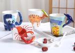 Multicolor Hand Painted Hadrosaurs Ceramic Portable Coffee Cup