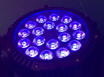 Wash Function Led Rgb Par Lights , 18x18w Stage Par Can Lights For Weddings