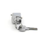 45 Degree Turn Desk Drawer Locks Silver Color Chrome Plated Long Life Span