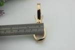 New style zinc alloy 4 color provide bag accessory 25 mm & 31 mm width triangle