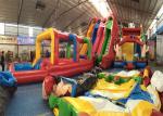 Three Lanes Inflatable Water Slide, Jumbo Water Slide Inflatable For Adults