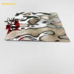 SS304 0.65MM Mirror Water Ripple Stainles Steel Sheet Deocration Ceiling Office