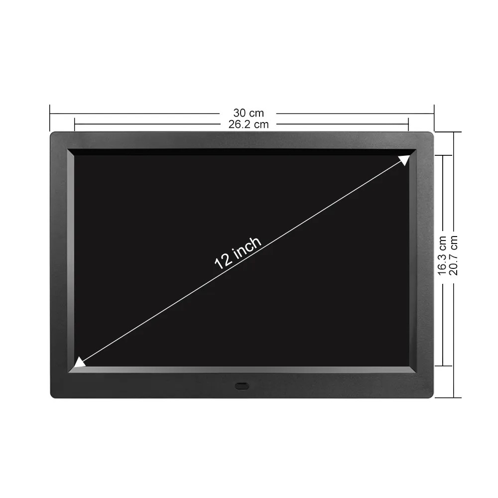 AC 5V 1A-2A Digital Smart Photo Frame 15inch LCD Video Screen