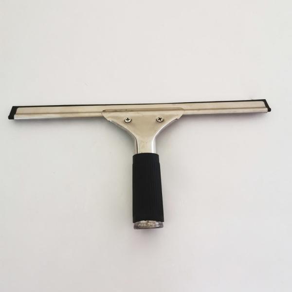 Stainless Steel Window Squeegee Glass Wiper Telescoping Shower Squeegee Rubber