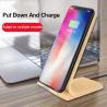 Buy cheap QI 2 coil vertical wood grain 10W wireless fast charge, Apple iPhoneX max mobile from wholesalers