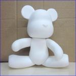 shenzhen diy momo bear rotocasting diy vinyl toy, vinyl blank diy bear toys for