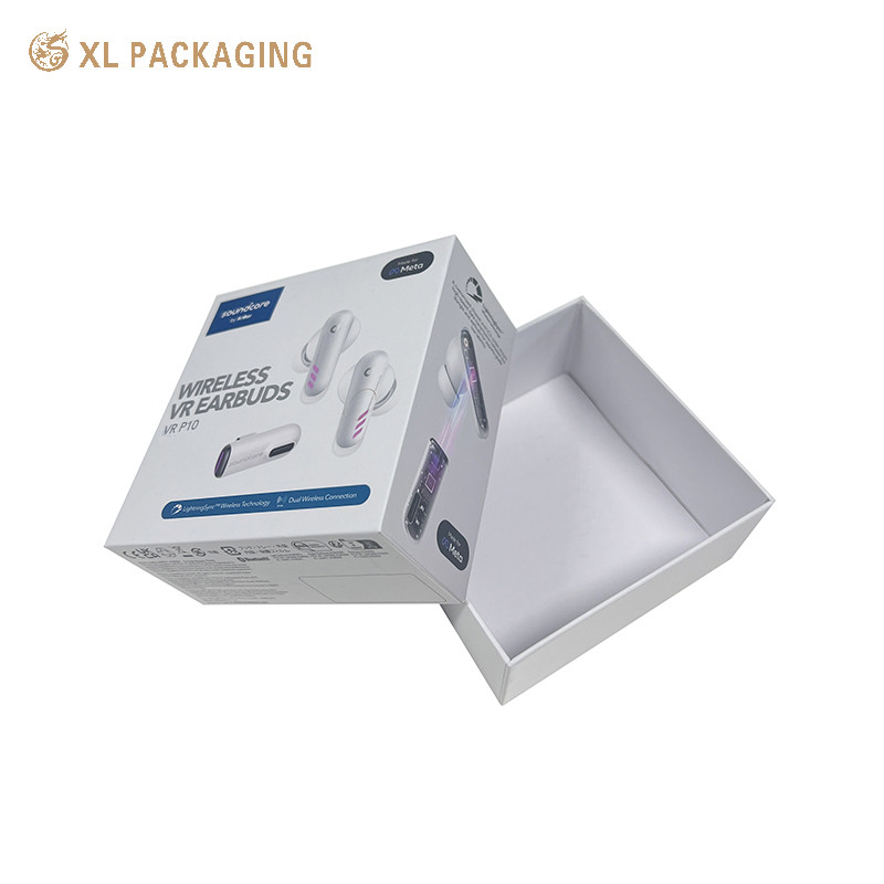 XL Packaging Custom Packaging Box Factory Eco Friendly Deluxe Sliding Lid Cardboard Paper Earphone Packaging Gift Box for Jewelry Cosmetics