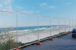 Welded Heras Security Fence Panels White Perimeter Patrol Temporary Fencing