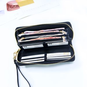 21x10cm Long Zipper Wallet , Debossed TPCH Ladies Wallet Clutch