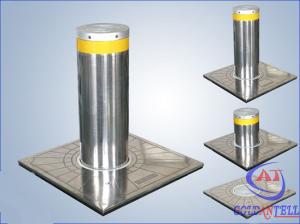 China Custom Manual Hydraulic Security Bollards , Stainless Steel Automatic Road Blocker factory
