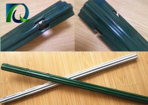 China Green Powder Coated Agriculture Fence Posts , Vineyard Line Posts 1.8-3.5M factory
