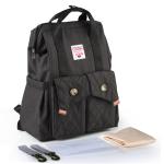 Multifunctional Mommy Diaper Bag Backpack With Trailer Buckle OEM ODM