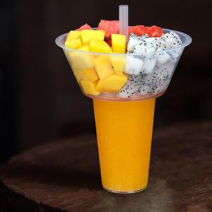 China Disposable Takeaway 20 Oz Clear Plastic Cups Custom Disposable Cups factory