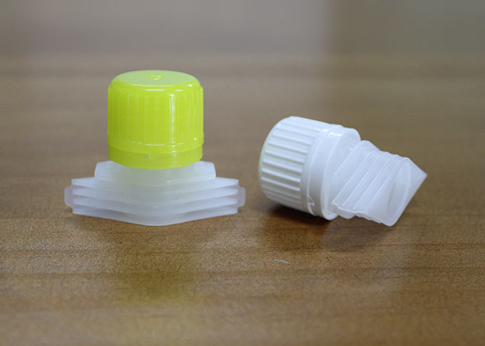 Colorful Plastic Spout Caps With Spout For Baby Food Side Gusset Bag / Nozzle Cover