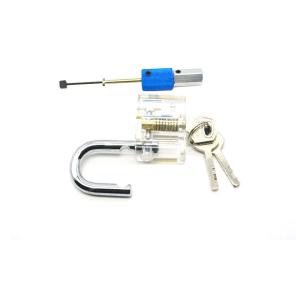 China Transparent Diamond Practice Padlock Pick Lock Kit Combination Of Equipment factory