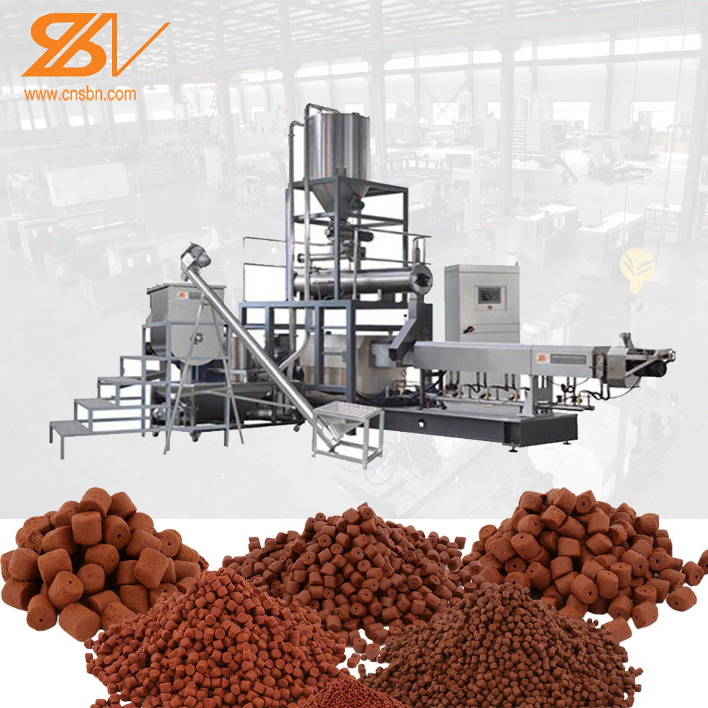 China Fish Food Processing Equipment , Pet Food Processing Plants SLG95 / SLG120 on sale