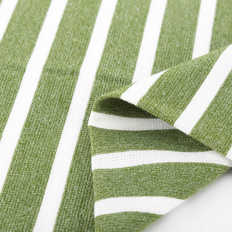 Breathable And Comfortable And High Quality Skin-Friendly Striped Knit Fabric For Polo Shirt