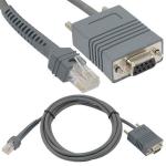 Flexible DB 9 Pin To Rj45 Cable Serial Port 2m For Symbol 2208 DS3608
